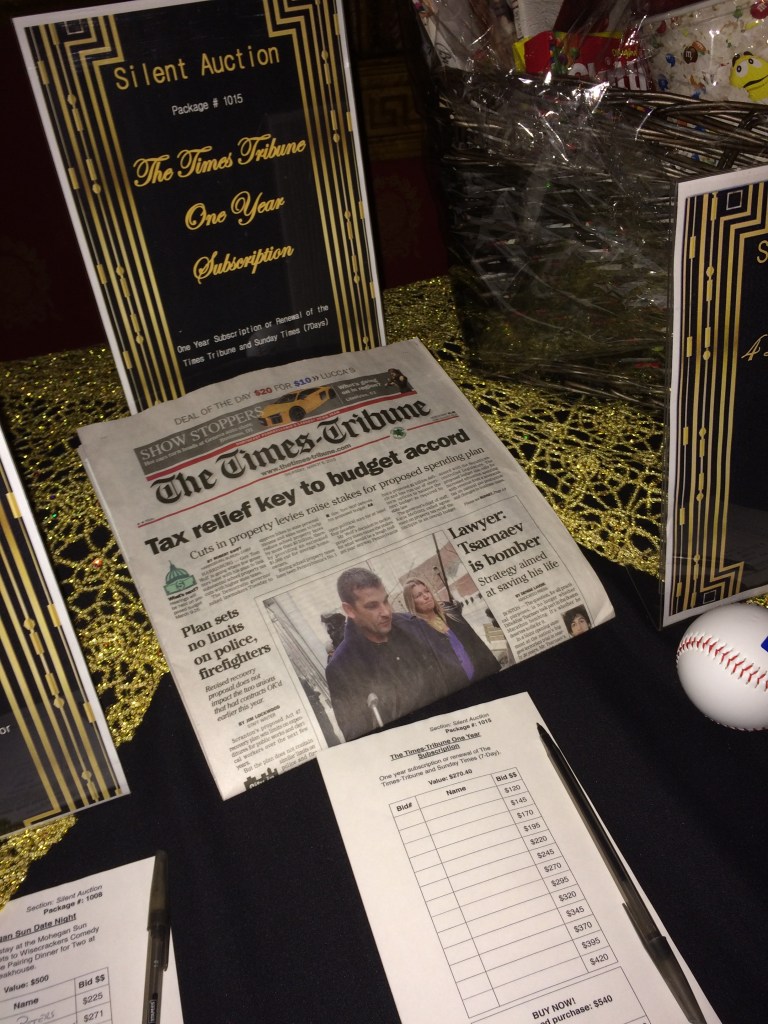 American Heart Association 2015 Silent Auction, Wilkes-Barre, Pennsylvania